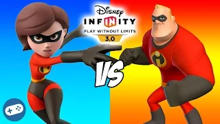 Mr Incredible VS Mrs Incredible Disney Infinity 3.0 The Incredibles Toy Box Fight