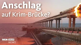 Krim-Brücke nach Explosion massiv beschädigt: Ist die Ukraine verantwortlich? | WDR Aktuelle Stunde