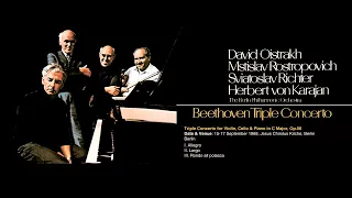 BEETHOVEN - Triple Concerto ~ Oistrakh, Richter, Rostropovich, BerlinER Philharmonic, Karajan