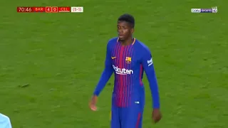 Ousmane Dembélé vs Celta Vigo (Highlights) (11/01/18) English Commentary