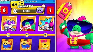 UNLOCKING the Whole BRAWL PASS and I Get BUZZ & More! Brawl Stars