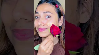 Makeup Using ROSE🌹😳 #challenge #funnychallenge #funny #makeup #funnymakeup #missgarg #shorts #fun