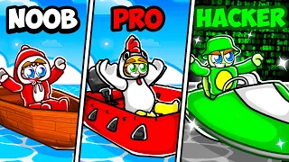 NOOB vs PRO vs HACKER dans ROBLOX BATEAU !