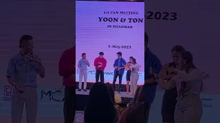 (230506) P’Yoon & P’Ton performed with Myanmar Water Festival Song คิดถึงคุณมาก😭❤️#YoonTonFMinMM🤍