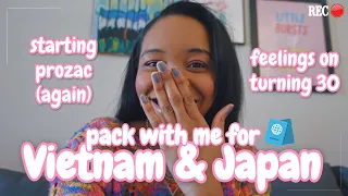 Packing for VIETNAM & JAPAN!! ✈️ Turning 30, Starting Prozac (again) | LET'S CHAT