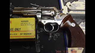 Colt Trooper Mark III and .357 Magnum cartridge video