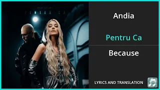 Andia - Pentru Ca Lyrics English Translation - ft Deliric - Romanian and English Dual Lyrics