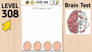 Brain Test Level 308 Which Egg Is Raw?