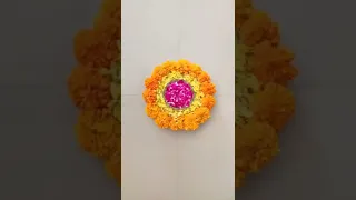 Diwali flower decoration ideas || Diwali flower Rangoli decoration || Diwali flower Rangoli designs.