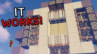 Minecraft's Largest Piston Doors