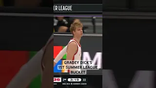 #13 Overall Pick Gradey Dick Knocks Down His First Basket of Summer League 🎯 | #Shorts