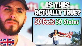 Brit Reacts to 50 Facts About All 50 States. How many do you know?