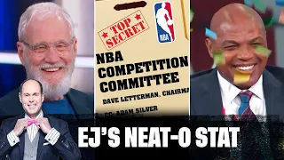 David Letterman's list of ideas to improve the NBA 🍿 | EJ's Neat-O Stat