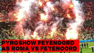 PYRO FEYENOORD FANS| UECL FINAL | AS Roma vs Feyenoord 1-0 | Vuurwerk Feyenoord fans |
