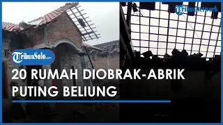 Puluhan Rumah Warga di Juwiring Klaten Porak Poranda Diterjang Puting Beliung, 1 Orang Terluka