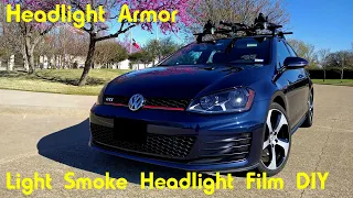 Light Smoke Headlight Tint Protection Film DIY - Volkswagen Mk7 GTI - Headlight Armor