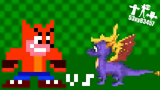 Crash Bandicoot vs Spyro the Dragon - Project Pixkill