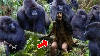 Gorilla Grabbed A Tourist In The African Jungle, What They Did With Her Amazed The Natives…