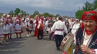 "Ты скажи, ромашка" на зваротным шэсьці з поля. Юраўскі карагод у в. Пагост (Тураўшчына). 06.05.24