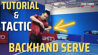 Technical and Tactical Guide for Backhand Serve by grand master Hoang Chop | Table Tennis Review