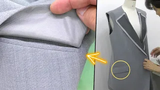 After watching this video, you will become a Flap Pocket making master
