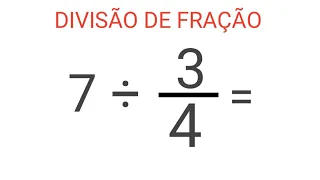 Divisão de Fração - Regra básica