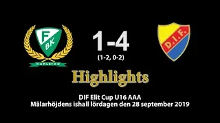 20190928 Färjestad-DIF 1-4. Highlights