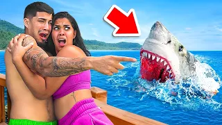 We Almost Got ATTACKED By A Shark! *Caught On Camera*