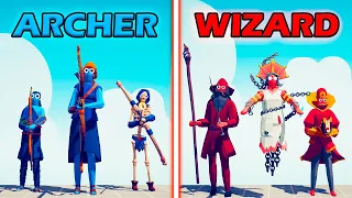 ARCHER TEAM vs WIZARD TEAM - Totally Accurate Battle Simulator | TABS