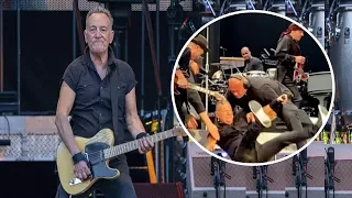 Bruce Springsteen suffers Serious fall off stage as he kicks off worldwide tour