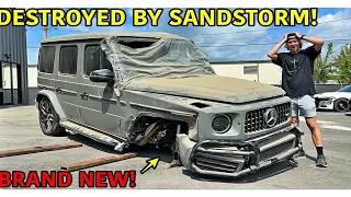 【GOONZQUAD兄弟】We Bought A Wrecked 2022 Mercedes G63 G Wagon From The Desert!!!