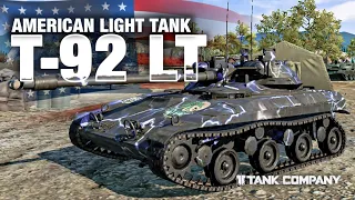 T92 LT - American Light Tank Tier 7 Tank Company Gameplay