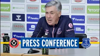 SHEFFIELD UNITED V EVERTON PRESS CONFERENCE | ANCELOTTI PREVIEWS BOXING DAY TRIP TO BRAMALL LANE