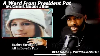 Barbra Streisand - All In Love Is Fair - REACTION VIDEO