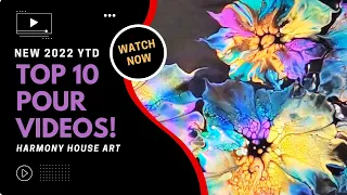 (660) Top 10  Acrylic Pour Paintings of 2022 Year to Date!