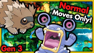 Can I Beat Pokemon Emerald with Only NORMAL MOVES? 🔴 Pokemon Challenges ► NO ITEMS IN BATTLE