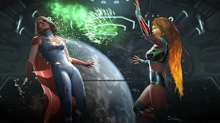 Superfight - Supergirl vs Starfire | Injustice 2 Gameplay [4K 60FPS]