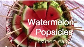 Watermelon Popsicles (EASY)