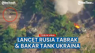 Tank T-64BV Ukraina Kalah usai Dihantam UAV Lancet Rusia