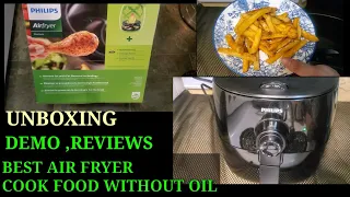 Philips Airfryer Unboxing ,Review best air fryer cooking without oil easy demo by Uroosa'skitchen