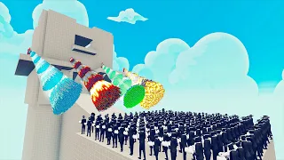 100x mr. BLACK vs 4x EVERY GOD - Totally Accurate Battle Simulator TABS