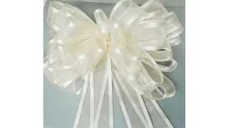DIY: Elegant Decorative Wedding Bow || Under 5 Minutes || Quick and Easy