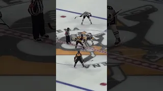 Connor Bedard vs. Sidney Crosby opening faceoff #shorts