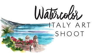 Watercolor Italy Art Shoot in Destination I Do Magazine