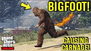 Become BIGFOOT! And Cause Carnage In GTA Online (Peyote Plant)