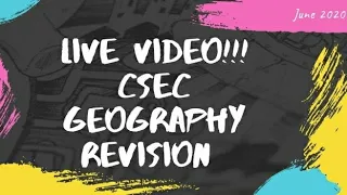 Copy of Geography CSEC Revision