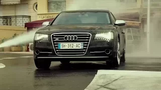 Audi S8 vs Police,Monaco,Transporter 4