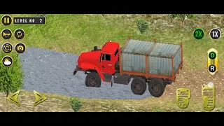 driveing fully loaded truck off raod and jungle || #chaudharygames