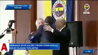 Ali Koç ile Aziz Yıldırım, divan kurulu toplantısında sarıldı