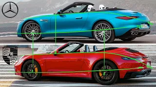 The Mercedes SL and Porsche 911 is the same car